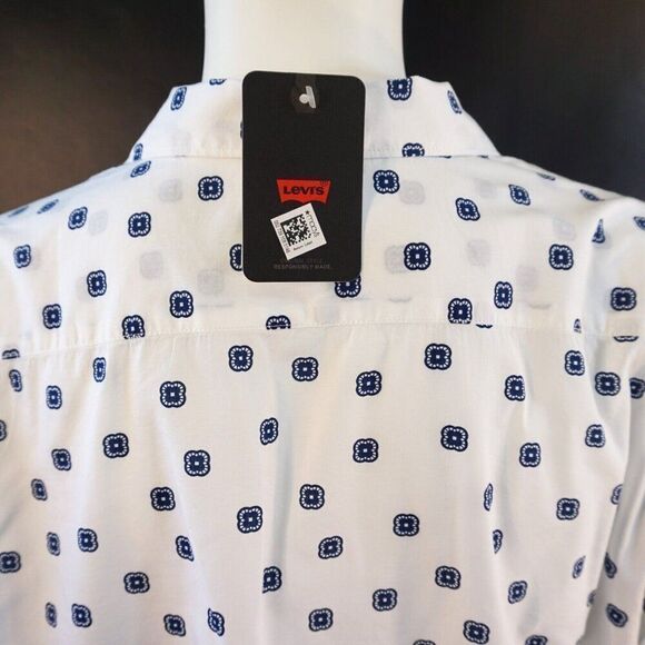 Levi's Mens Shirt Classic Camp Collar Relaxed Fit Size XL Short Sleeve New Gift - Picture 7 of 11